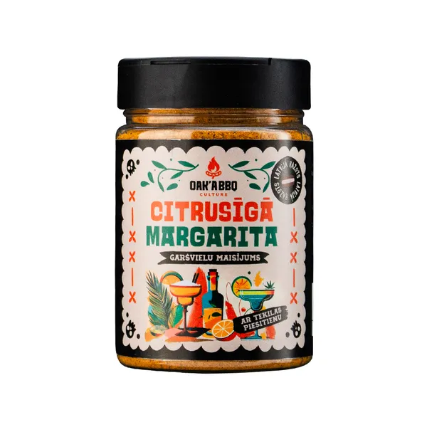 Garšvielu maisījums OAK'A BBQ Citrusīgā Margarita, 190g