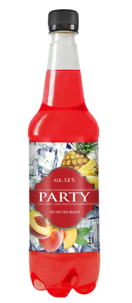 Gāzēts alus kokteilis Party Sex on the beach, 5,8%, PET, 1l (DEP)