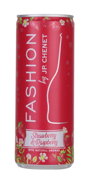 Gāzēts aromatisks vīna dzēriens JP.CHENET Fashion Strawberry&Raspberry, 8%, bundžā, 0.25l (DEP)