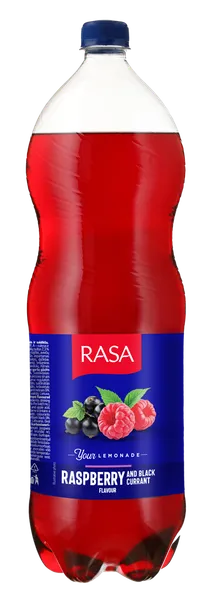 Gāzēts atspirdz.dzēriens RASA ar aveņu un upeņu garšu, ar cukuriem un saldinātāju, PET, 2l (DEP)