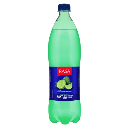 Gāzēts bezalkoholiskais dzēriens RASA ar kaktusa - laima garšu, 1l PET (DEP)