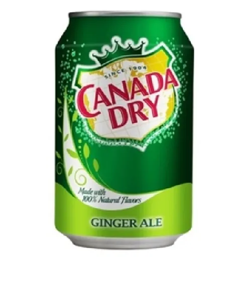 Gāzēts dzēriens CANADA DRY Ginger Ale, bundžā, 0.33l (DEP)