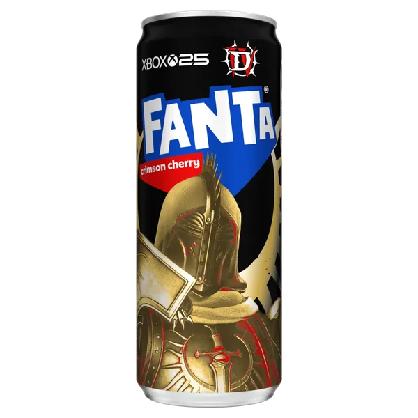 Gāzēts dzēriens FANTA Apple Cherry, bundžā, 0.33l (DEP)