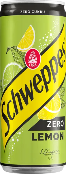 Gāzēts dzēriens SCHWEPPES Lemon Zero, bundžā, 0.33l (DEP)