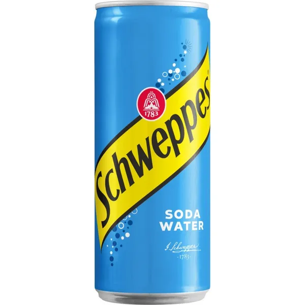 Gāzēts dzēriens SCHWEPPES Soda, bundžā, 0.33l (DEP)