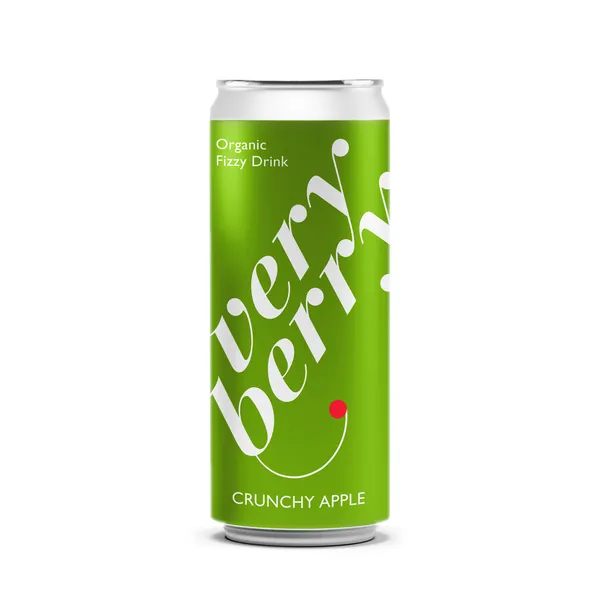 Gāzēts dzēriens VERY BERRY Crunchy Apple, bundžā, 0.33l (DEP)
