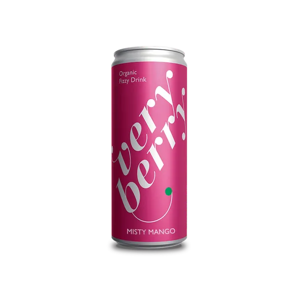 Gāzēts dzēriens VERY BERRY Fizzy Misty Mango, bundžā, 0.33l (DEP)