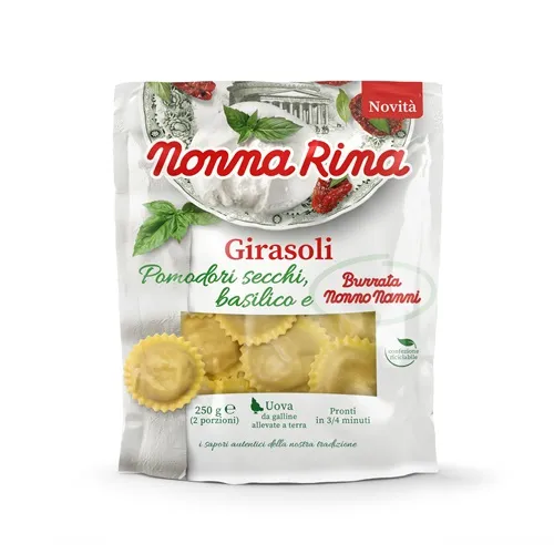 Girasoli NONNA RINA ar kaltētiem tomātiem uz baziliku, 250g