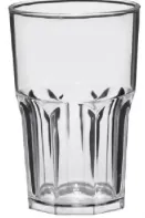 Glāzes (depozīta) GOLD PLAST Granity, plastmasas, 400ml, D 8,5 cm, H 12 cm, 0.717kg, 1gab (LIETOTS)