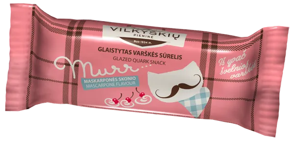 *Glazēts biezpiena sieriņš Murr ar maskarpones garšu, 40 g