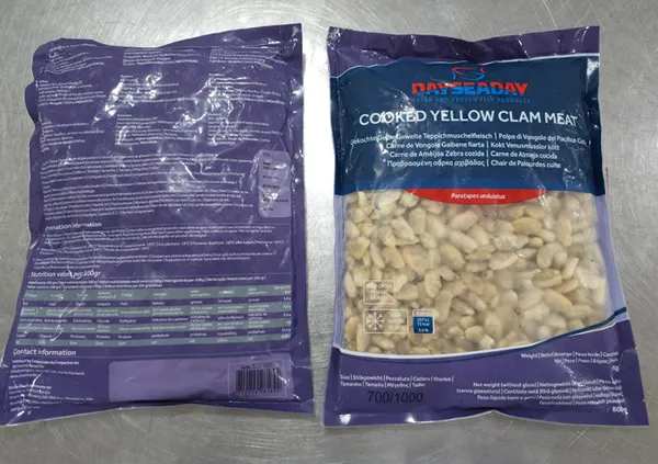 Gliemeņu gaļa, saldēta, 700/1000, 20% glazūra, 800g/1kg