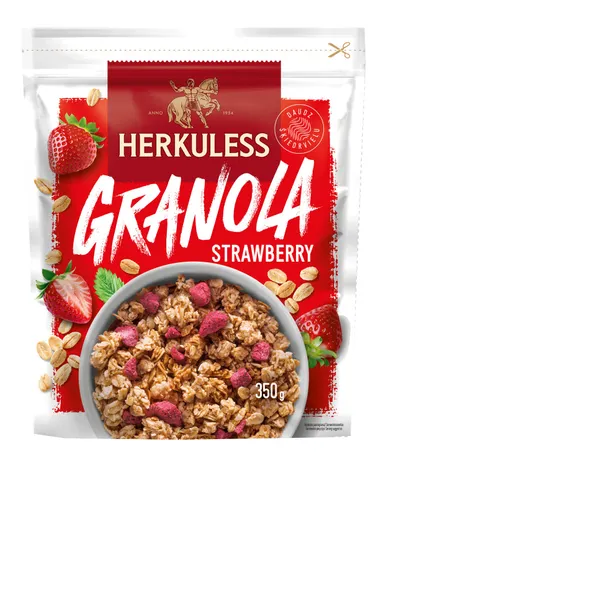 Musli HERKULESS Granola grauzdēts ar zemenēm, 350g