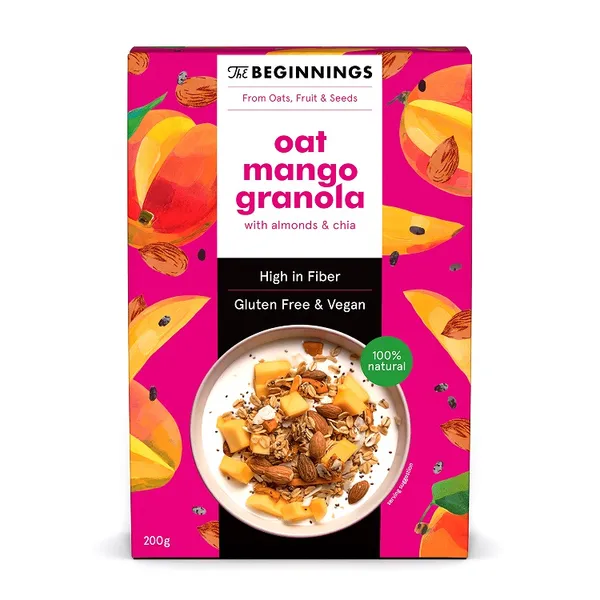 Granola The BEGINNINGS Auzu mango, 200g