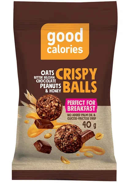 Grauzdēta auzu uzkoda ar Beļģu šokolādi GOOD CALORIES, 40g