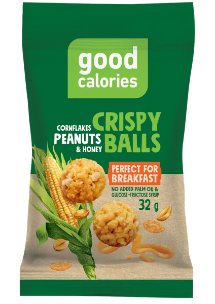 Grauzdēta uzkoda ar zemesriekstiem un medu  GOOD CALORIES, 32g