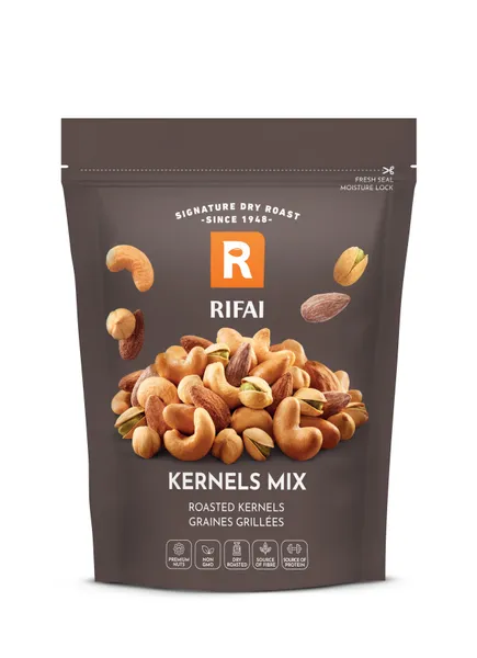 Grauzdētu riekstu maisījums, RIFFS, MIX KERNELS, sālīts, 250 g