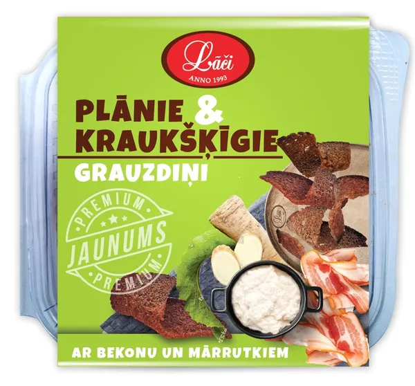 Grauzdiņi LĀČI plānie ar bekonu 100g