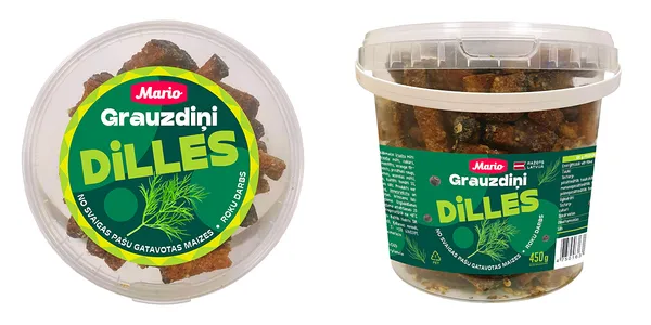 Grauzdiņi MARIO, ar diļlu garšu, 450g