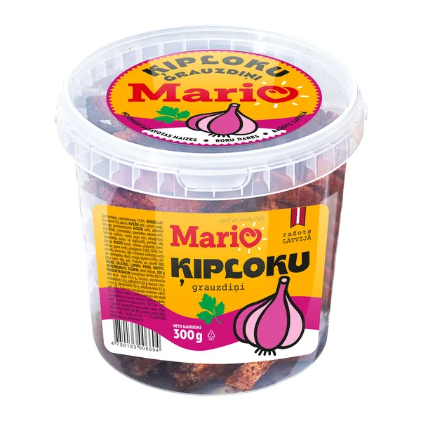 Grauzdiņi MARIO, ar ķiploku garšu, 300g