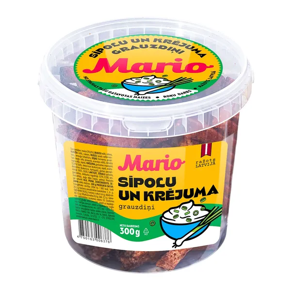 Grauzdiņi MARIO, ar sīpolu un krējuma garšu, 300g