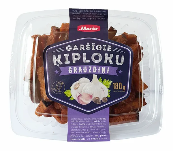 Grauzdiņi Garšīgie MARIO ķiploku 180g