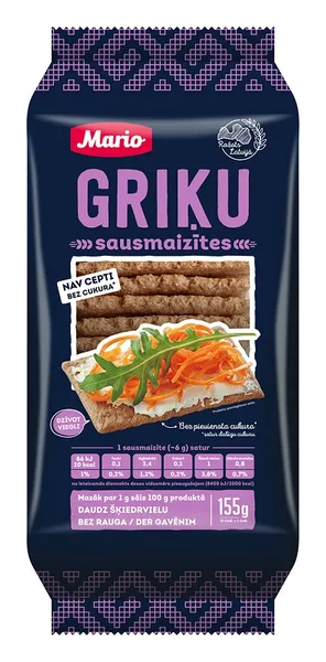Sausmaizītes Mario griķu 155g