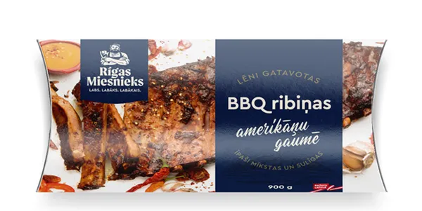Amerikāņu BBQ Grill-ribas RM 900g
