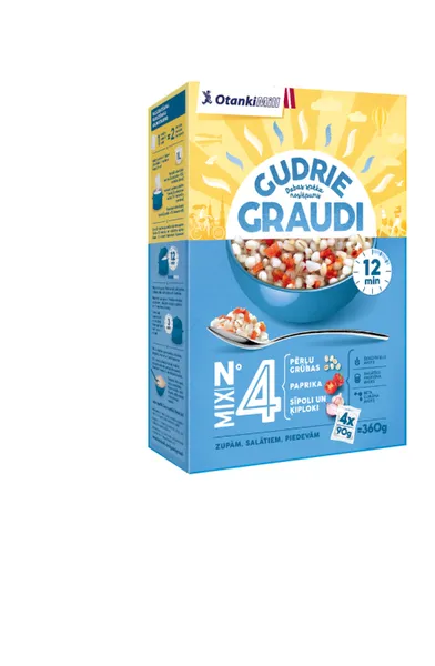 Grūbu, paprikas, dārzeņu maisījums GUDRIE GRAUDI, 4x90g