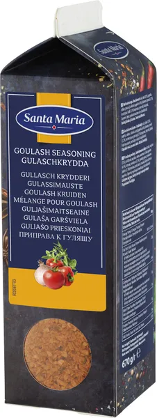 Gulaša garšviela 670 g, Santa Maria, Tetrapaka