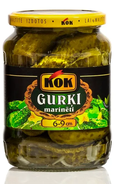 Gurķi Kok marinēti 6-9cm 680g/340g