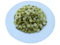 Gurķi marinēti kubiņos WASTA, 10x10x10 mm, ar 2% cukura, 10.2kg/6kg
