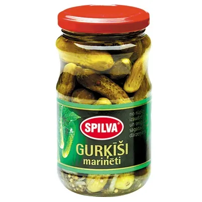 Marinēti gurķīši Spilva 3-6cm 330g/190g