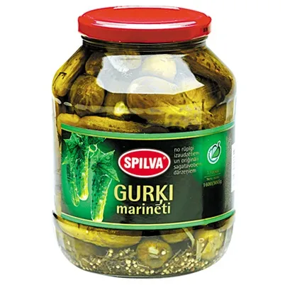 Marinēti gurķi Spilva 6-9cm 1600g/900g