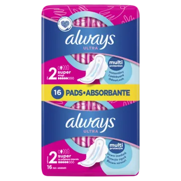 Higiēniskās paketes ALWAYS Ultra Super Plus, S2, 16 gab.