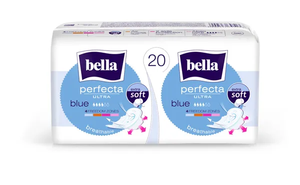 Higiēniskās paketes BELLA Perfecta Ultra Blue soft, 20gab