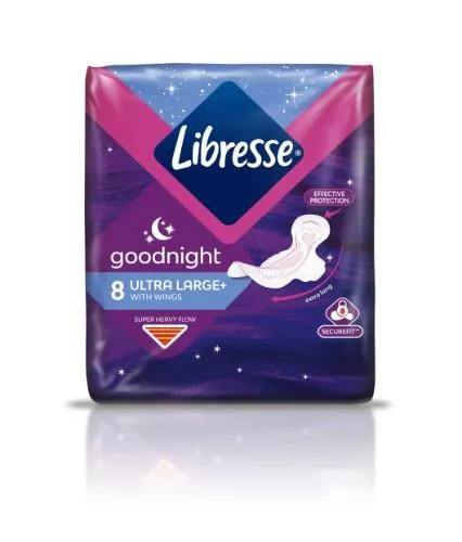 Higiēniskās paketes LIBRESSE Invisible Night Super P/K, 8gab
