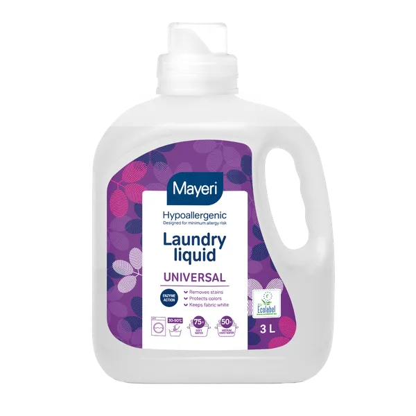 Hipoalerģiska veļas mazgāšanas želeja MAYERI Universal, 3l