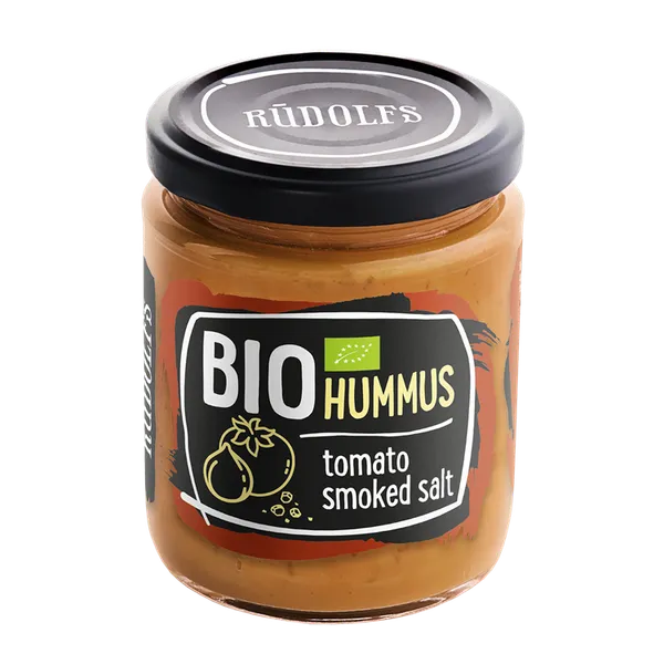 HUMOSS RŪDOLFS BIO ar tomātiem un kūpinātu sāli 230 g