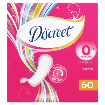 Ikdienas ieliktnīši DISCREET Normal, 60 gab.