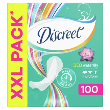 Ikdienas ieliktnīši DISCREET Waterlily, 100 gab.