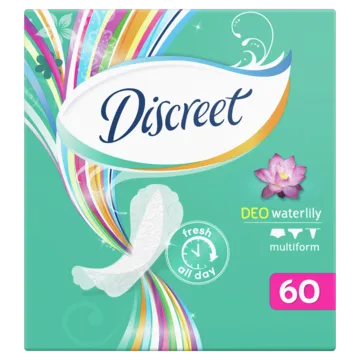 Ikdienas ieliktnīši DISCREET Waterlily, 60 gab.