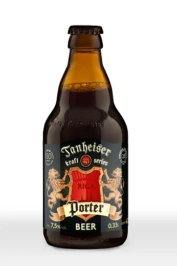 Iļģuciema alus Porter tumšais 7,5% 0,33 L stikls (DEP)