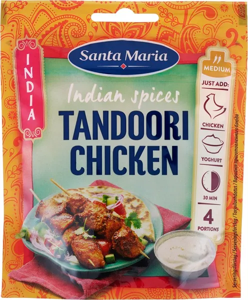 Indijas garšvielas Tandori 25g, Santa Maria