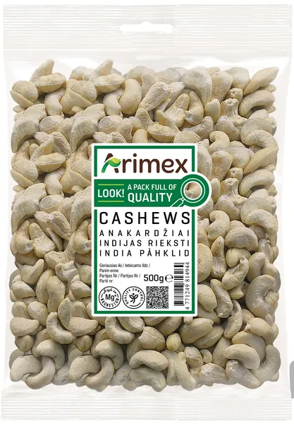 Indijas rieksti ARIMEX 500g