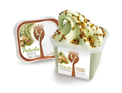 Itāļu saldējums G7 ar pistācijas garšu, 150 ml