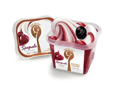 Itāļu saldējums G7 Spagnola ar ķiršu garšu, 150 ml