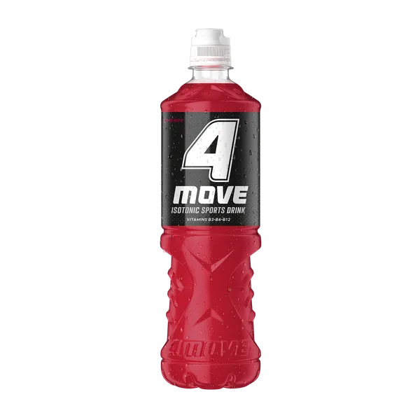 Izotonisks dzēriens 4MOVE Wild Cherry, PET, 0.75l (DEP)