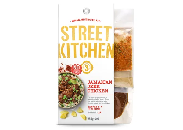 Jamaikas vistas wok mērces komplekts STREET KITCHEN, 255g