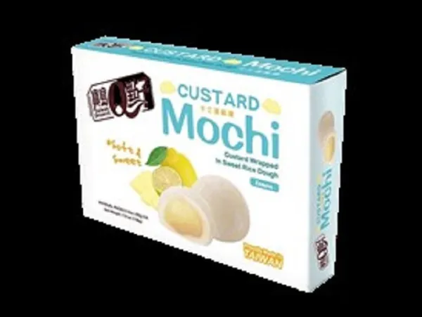 Japāņu rīsu kūka Custard Mochi, citrona garša, 168g