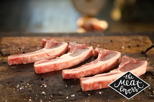 Jēra steiks THE MEAT LOVERS karbonāde ar kaulu, saldēts, 250g